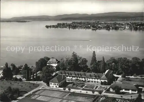 AK / Ansichtskarte Arenenberg Schloss Landwirtschaftliche Schule Luftaufnahme