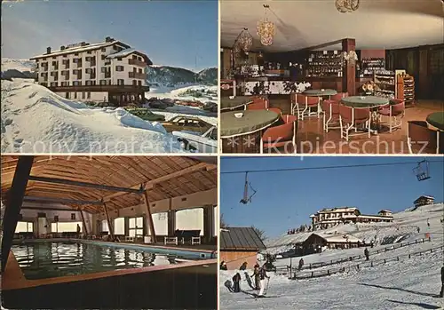 AK / Ansichtskarte Polsa di Brentonico Hotel Dolomiti Hallenbad Gastraum Skilift