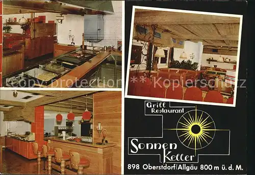 AK / Ansichtskarte Oberstdorf Grill Restaurant Sonnen Keller Kat. Oberstdorf