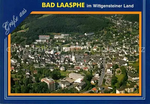 AK / Ansichtskarte Bad Laasphe Wittgensteiner Land Fliegeraufnahme Kat. Bad Laasphe