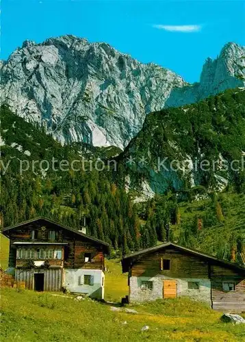 AK / Ansichtskarte Kufstein Tirol Kaindlhuette am Steinberg gegen Scheffauer Kaisergebirge Kat. Kufstein