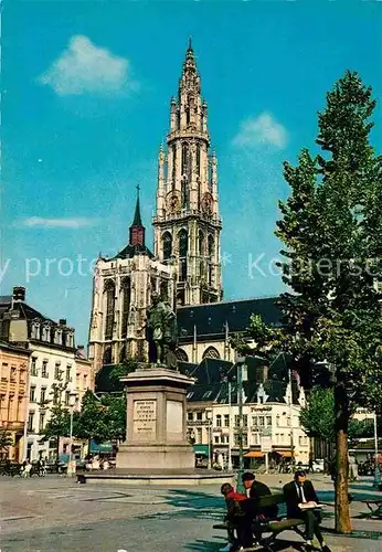 AK / Ansichtskarte Antwerpen Anvers Groenplaats Kathedraal Kat. 