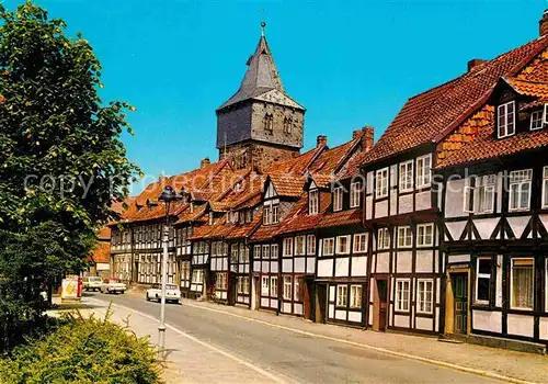 AK / Ansichtskarte Alt Hildesheim Lappenberg und Kehrwiederturm Fachwerkhaeuser