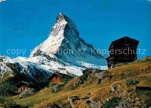 AK / Ansichtskarte Winkelmatten mit Matterhorn Mont Cervin Walliser Alpen Kat. Zermatt