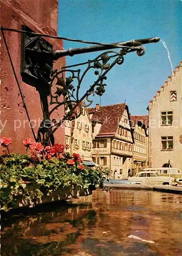 AK / Ansichtskarte Bad Mergentheim Brunnen in der Innenstadt Kat. Bad Mergentheim