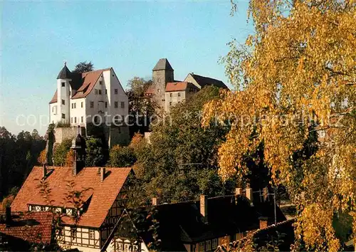 AK / Ansichtskarte Hohnstein Saechsische Schweiz Blick zur Burg Herbststimmung Kat. Hohnstein