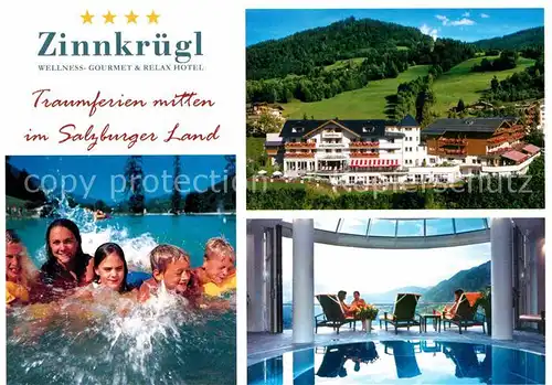 AK / Ansichtskarte St Johann Pongau Hotel Zinnkruegl Wellnesshotel Swimming Pool Kat. 
