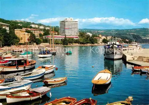 AK / Ansichtskarte Opatija Istrien Hotel Ambasador Hafen