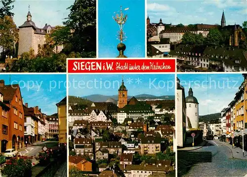 AK / Ansichtskarte Siegen Westfalen Schloss Kroenchen Teilansichten Kat. Siegen