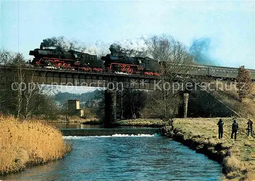 AK / Ansichtskarte Lokomotive Bruecke Freiberger Mulde Nosse  Kat. Eisenbahn