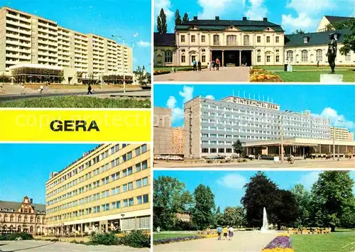 AK / Ansichtskarte Gera Rudolf Breitscheid Strasse Orangerie Interhotel Gera Kat. Gera