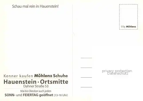 AK / Ansichtskarte Hauenstein Pfalz Freizeitidyll am Paddelweiher Muehlenz Schuhgeschaeft Kat. Hauenstein