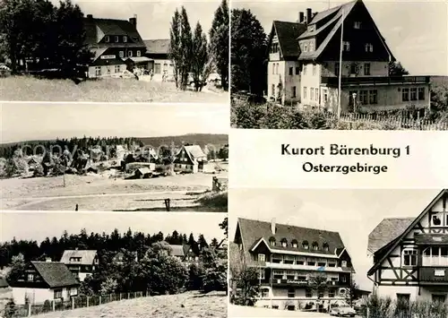 AK / Ansichtskarte Baerenburg Sachsen Gaststaette zum Baeren Teilansicht Erholungsheim  Kat. Altenberg