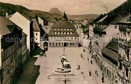 AK / Ansichtskarte Bad Schandau Markt Kat. Bad Schandau