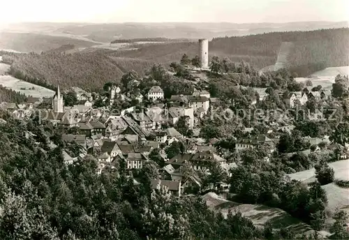 AK / Ansichtskarte Lobenstein Bad Panorama Blick vom Geheeg