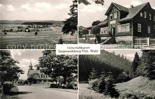 AK / Ansichtskarte Siegmundsburg Teilansichten Hoehenluftkurort Thueringer Wald Kat. Siegmundsburg