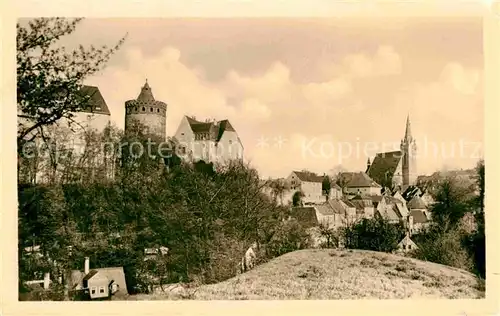 AK / Ansichtskarte Leisnig Schloss Mildenstein und Stadtkirche Kat. Leisnig