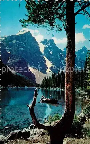 AK / Ansichtskarte Alberta  Moraine Lake near Lake Louise Banff National Park Mountains Kat. Kanada
