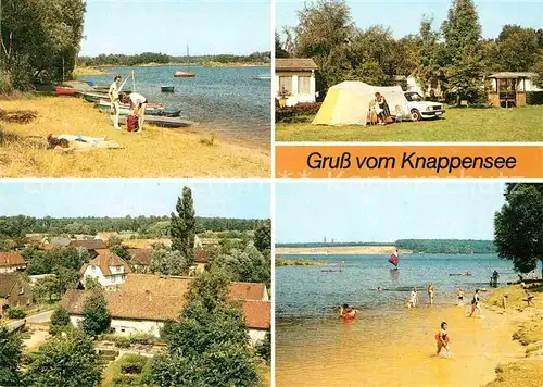 AK / Ansichtskarte Gross Saerchen Strand Campingplatz Knappensee Teilansicht