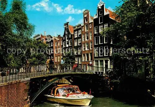 AK / Ansichtskarte Amsterdam Niederlande Hotel Cok Bruecke Kanal Boot Kat. Amsterdam