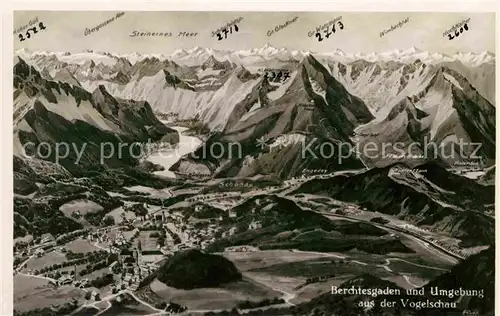AK / Ansichtskarte Berchtesgaden Fliegeraufnahme vom Umland Kat. Berchtesgaden