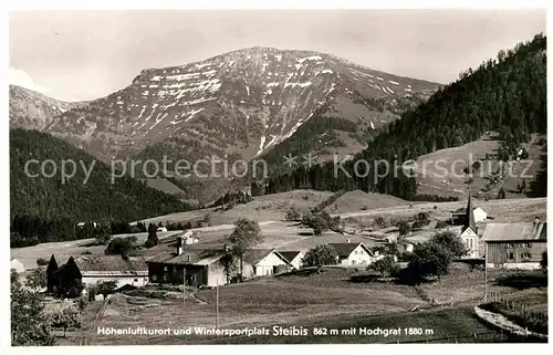 AK / Ansichtskarte Steibis Hoehenluftkurort Wintersportplatz mit Hochgrat Allgaeuer Alpen Kat. Oberstaufen