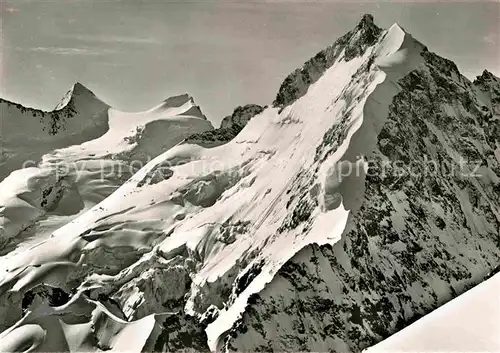 AK / Ansichtskarte Piz Bernina Fliegeraufnahme mit Biancograt  Kat. Piz Bernina