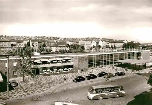 AK / Ansichtskarte Pforzheim Bahnhof Pforte des Schwarzwaldes Weltplatz fuer Schmuck und Uhren Kat. Pforzheim