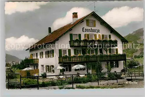 AK / Ansichtskarte Thalkirchdorf Cafe Pension Haus Constanze Kat. Oberstaufen