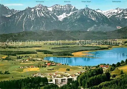 AK / Ansichtskarte Hopfen See Kurzentrum Enzensberg Tiroler Alpen Fliegeraufnahme Kat. Fuessen
