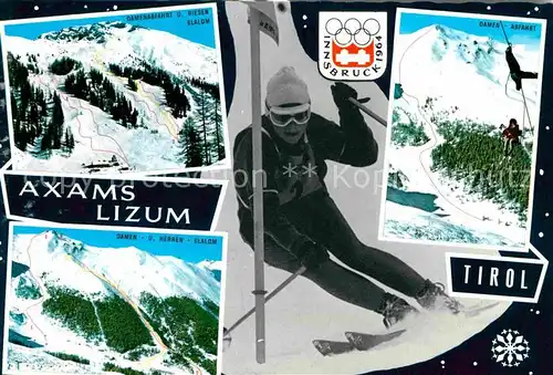 AK / Ansichtskarte Skisport Axams Lizum Innsbruck IX. Olympische Winterspiele  Kat. Sport
