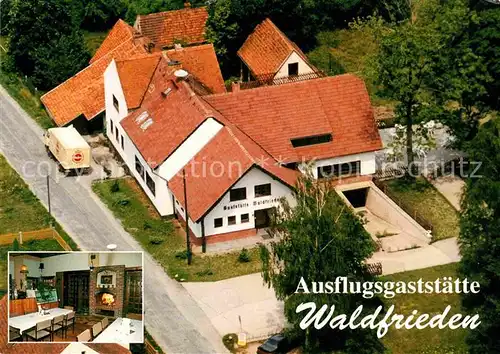 AK / Ansichtskarte Waldfrieden Fliegeraufnahme Ausflugsgaststaette Kat. Gattendorf