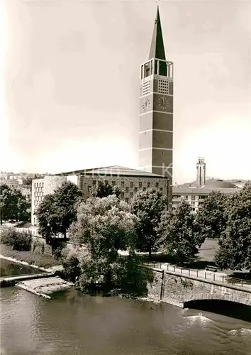 AK / Ansichtskarte Pforzheim Stadtkirche Pforte des Schwarzwaldes Weltplatz fuer Schmuck und Uhren Kat. Pforzheim