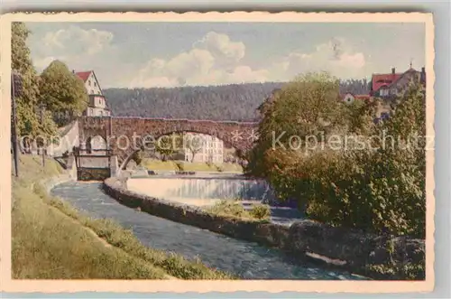 AK / Ansichtskarte Dillweissenstein Wasserfall Pforte des Schwarzwaldes Weltplatz fuer Schmuck und Uhren Kat. Pforzheim