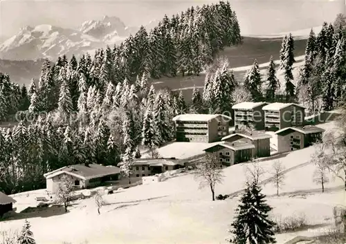 AK / Ansichtskarte Oberstaufen Kuranstalt Malas Saentis Winter Kat. Oberstaufen