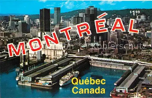AK / Ansichtskarte Montreal Quebec Scene pittoresque de la silhouette et du Port Kat. Montreal