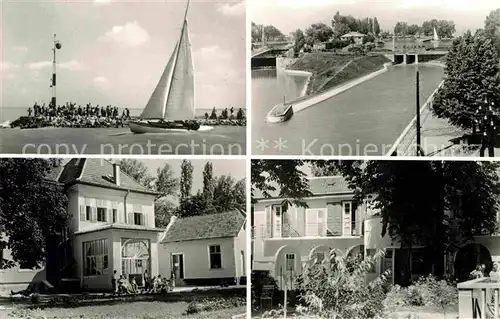 AK / Ansichtskarte Siofok Segeln am Plattensee Schleuse Hotel Restaurant Kat. Siofok