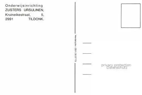 AK / Ansichtskarte Tildonk Onderwijsinrichting Zusters Ursulinen Kloster Fliegeraufnahme Kat. 