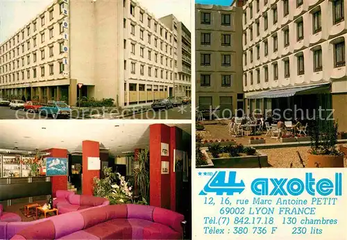 AK / Ansichtskarte Lyon France Hotel Axotel Kat. Lyon