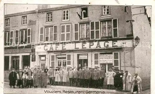 AK / Ansichtskarte Vouziers Restaurant Germania Kat. Vouziers