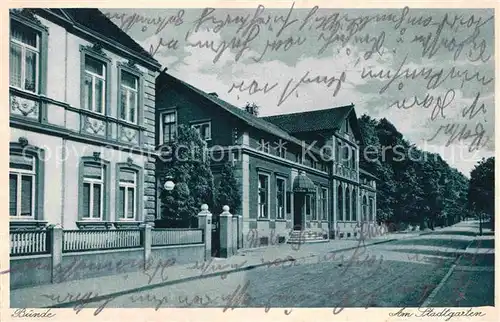 AK / Ansichtskarte Buende Westfalen Am Stadtgarten