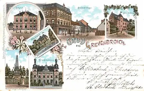 AK / Ansichtskarte Grevenbroich Breitestrasse Rathaus Kreisstaendehaus  Kat. Grevenbroich