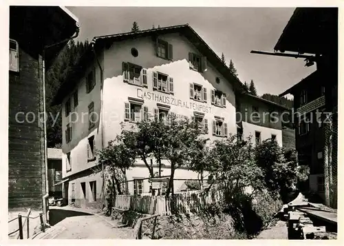 AK / Ansichtskarte Langwies GR Hotel Metzgerei zur Alten Post Kat. Langwies