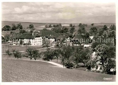 AK / Ansichtskarte Grasswil Schulhaus Bazar Kat. Grasswil