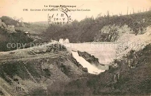 AK / Ansichtskarte Aubusson Creuse Barrage des Combes  Kat. Aubusson