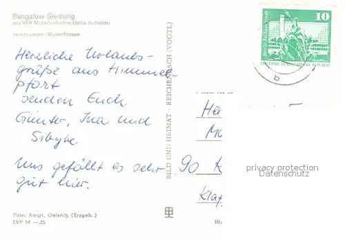 AK / Ansichtskarte Himmelpfort Pian Bungalow Siedlung Moderfitzsee  Kat. Fuerstenberg