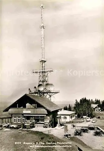 AK / Ansichtskarte Bregenz Bodensee Gasthaus Pfaenderspitze Schwedenschanze Fernsehturm 