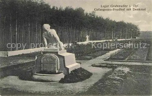 AK / Ansichtskarte Grafenwoehr Lager Denkmal Gefangenen Friedhof  Kat. Grafenwoehr