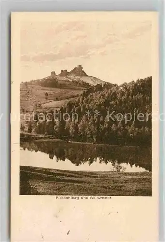 AK / Ansichtskarte Flossenbuerg Geisweiher Ruine Kat. Flossenbuerg