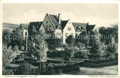 AK / Ansichtskarte Schwenningen Neckar Staedtisches Krankenhaus Kat. Villingen Schwenningen